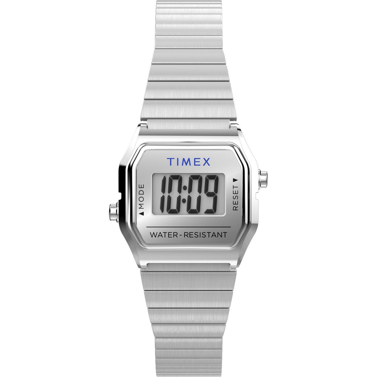 Timex Womens Timex 80 Stainless Steel Digital Dial Watch TW2Y46500