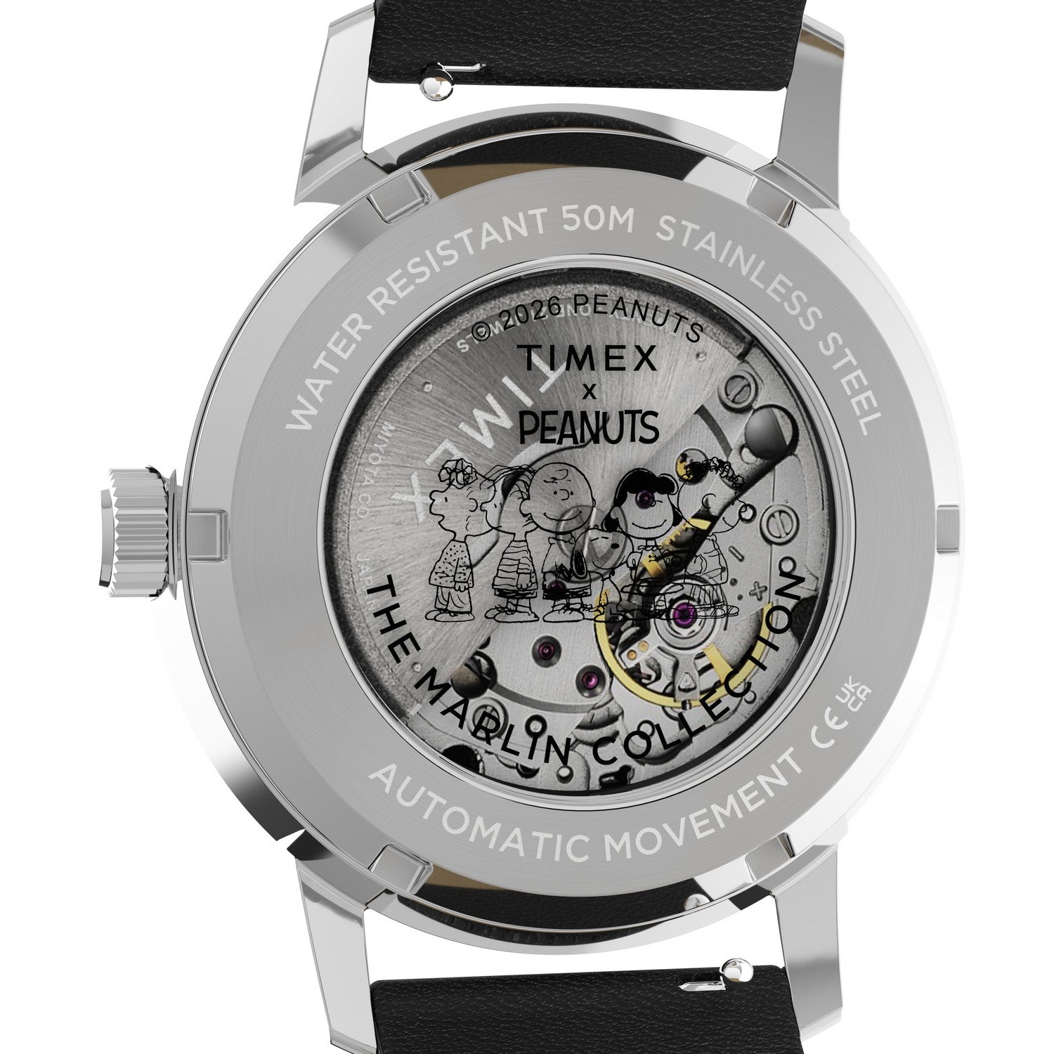 Timex Mens Peanuts Stainless Steel Silver-Tone Dial Watch TW2Y53800
