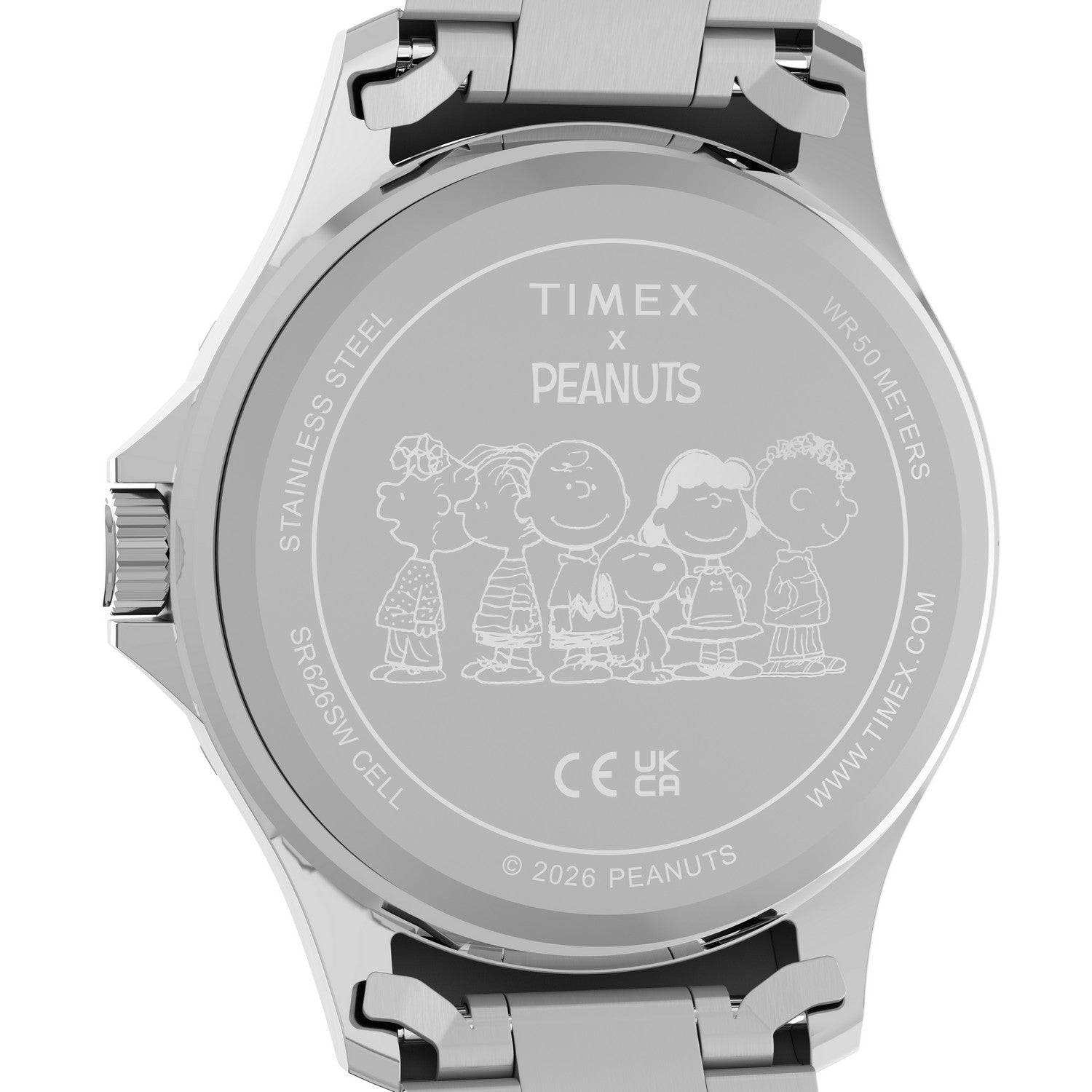 Timex Mens Peanuts Stainless Steel Blue Dial Watch TW2Y53900
