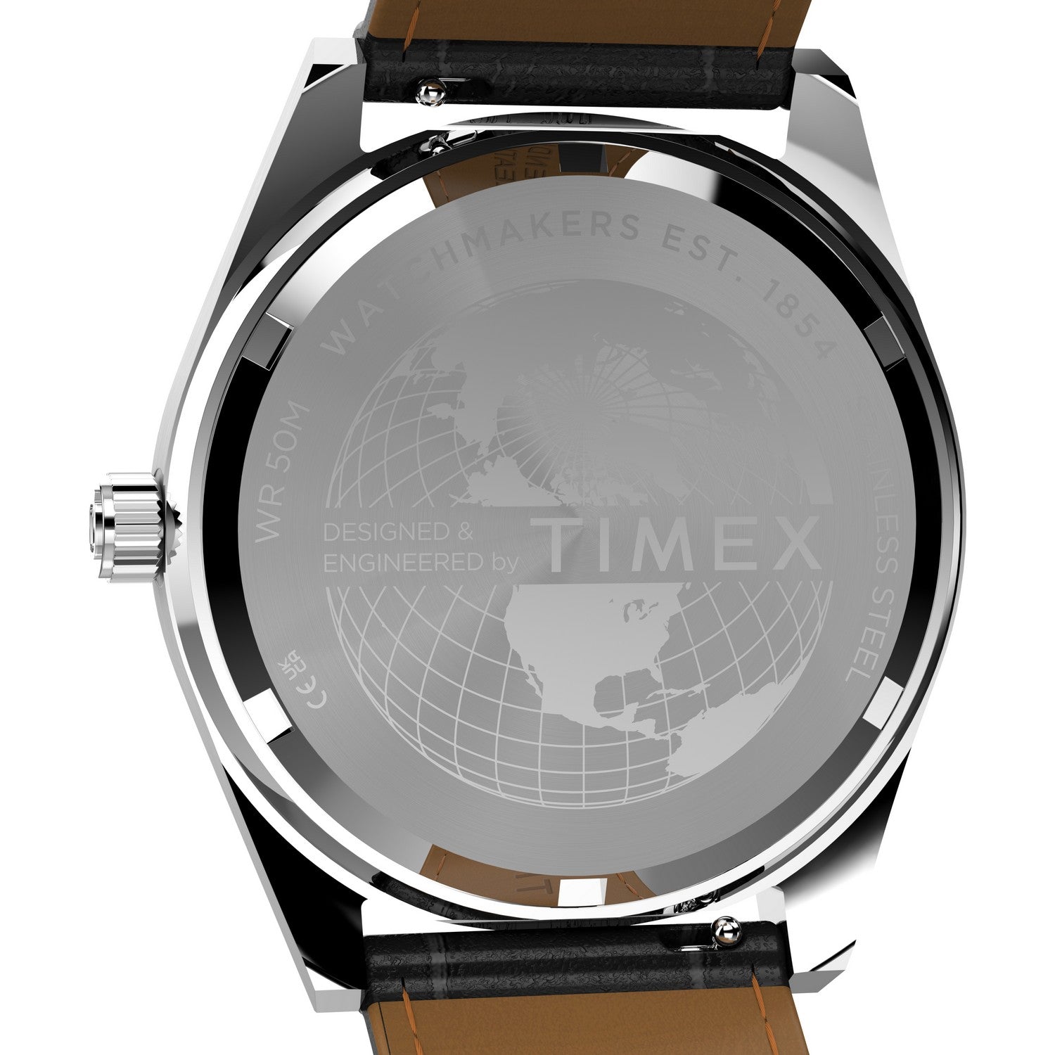 Timex Mens Q Timex Stainless Steel Red Dial Watch TW2Y55700
