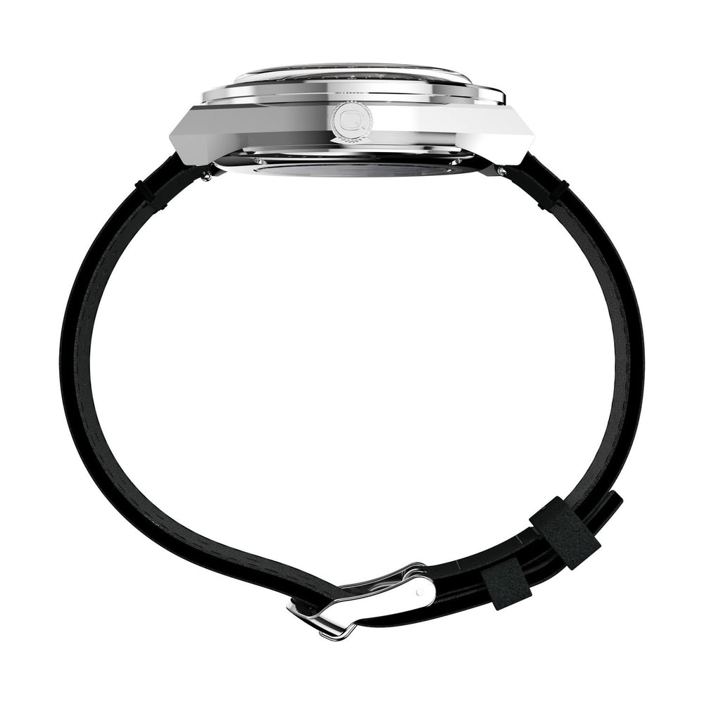 Timex Mens Q Timex Stainless Steel Black Dial Watch TW2Y56800