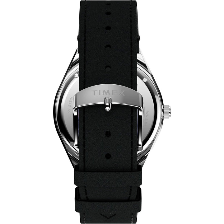 Timex Mens Q Timex Stainless Steel Black Dial Watch TW2Y56800
