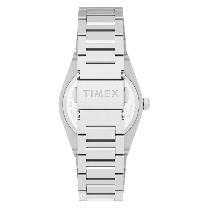 Timex Watches Womens Q Timex Marbella 34mm Stainless Steel Bracelet Watch TW2Y81800