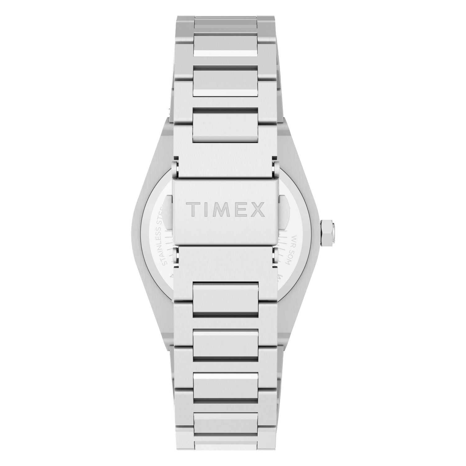 Timex Watches Womens Q Timex Marbella 34mm Stainless Steel Bracelet Watch TW2Y81800