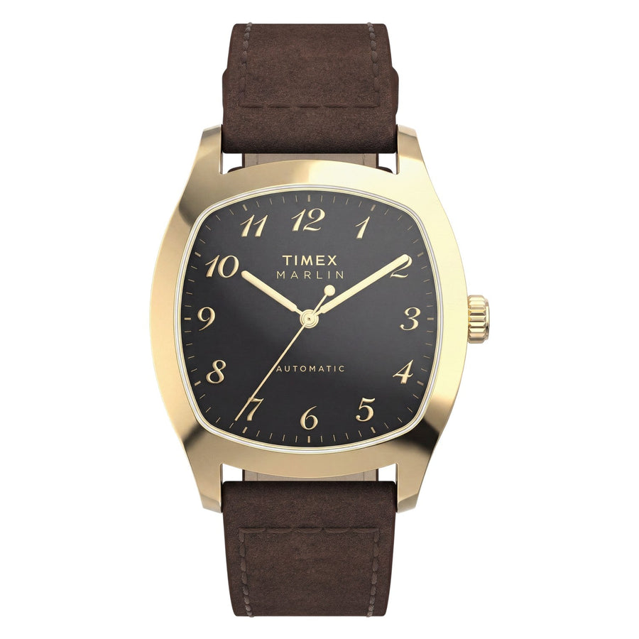 Timex Mens Marlin  Chatham Automatic 36mm Leather Strap Watch TW2Y84500