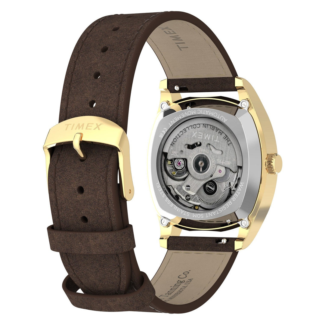 Timex Watches Mens Marlin® Chatham Automatic 36mm Leather Strap Watch TW2Y84500