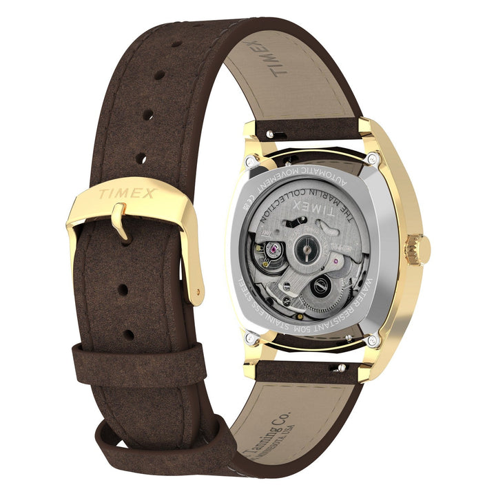 Timex Watches Mens Marlin® Chatham Automatic 36mm Leather Strap Watch TW2Y84500
