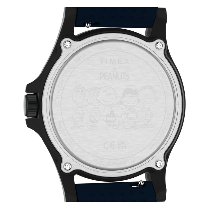 Timex Watches Mens Peanuts® x Timex Expedition® Acadia 40mm Silicone Strap Watch TW2Y84700