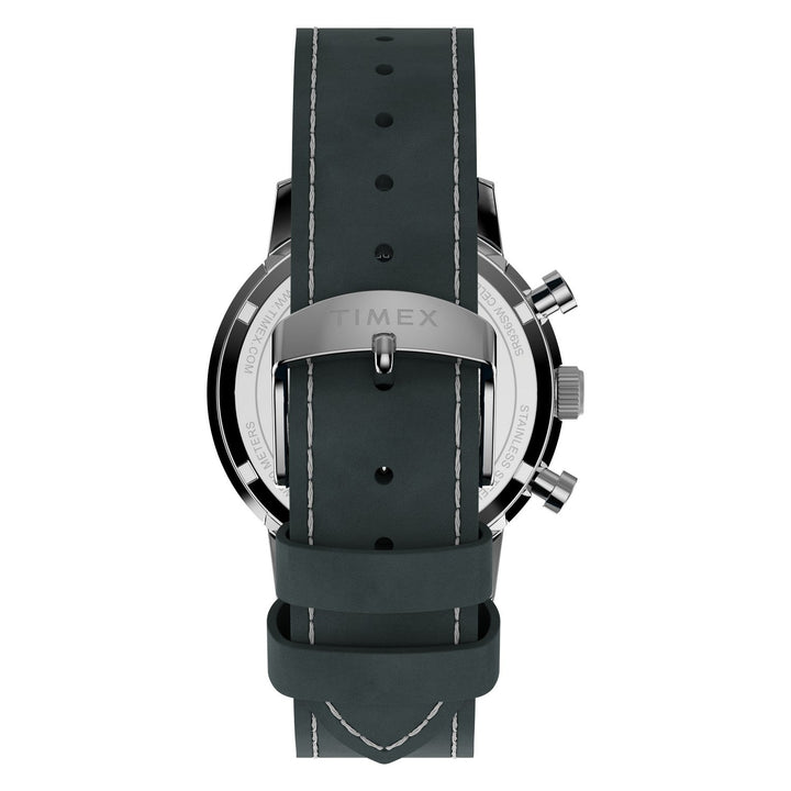 Timex Watches Mens Peanuts® x Timex Marlin® Chronograph 40mm Leather Strap Watch TW2Y85300
