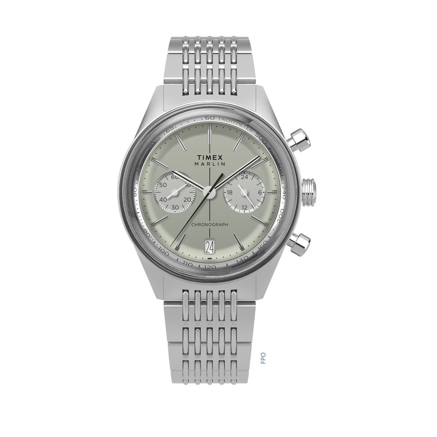 Timex Mens Marlin  Jet Chronograph 40mm Stainless Steel Bracelet Watch TW2Y89800