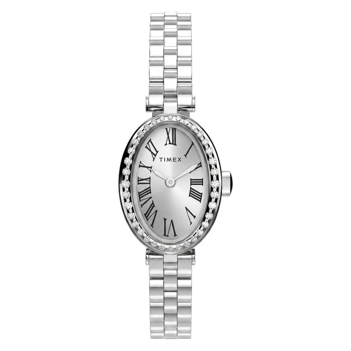 Timex Watches Womens Cavatina® 19mm Stainless Steel Bracelet Watch TW2Y90000