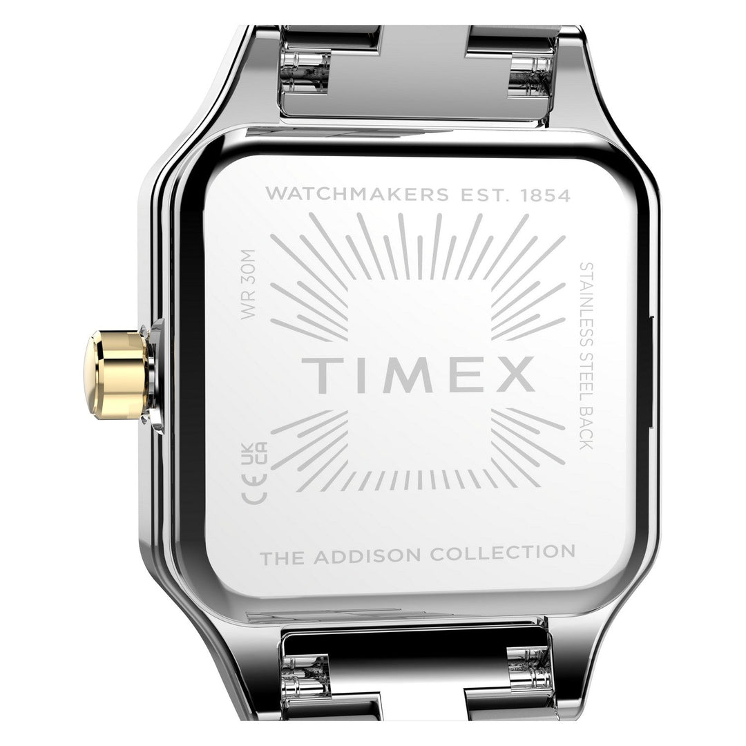 Timex Watches Womens Addison 23mm Stainless Steel Bracelet Watch TW2Y90400