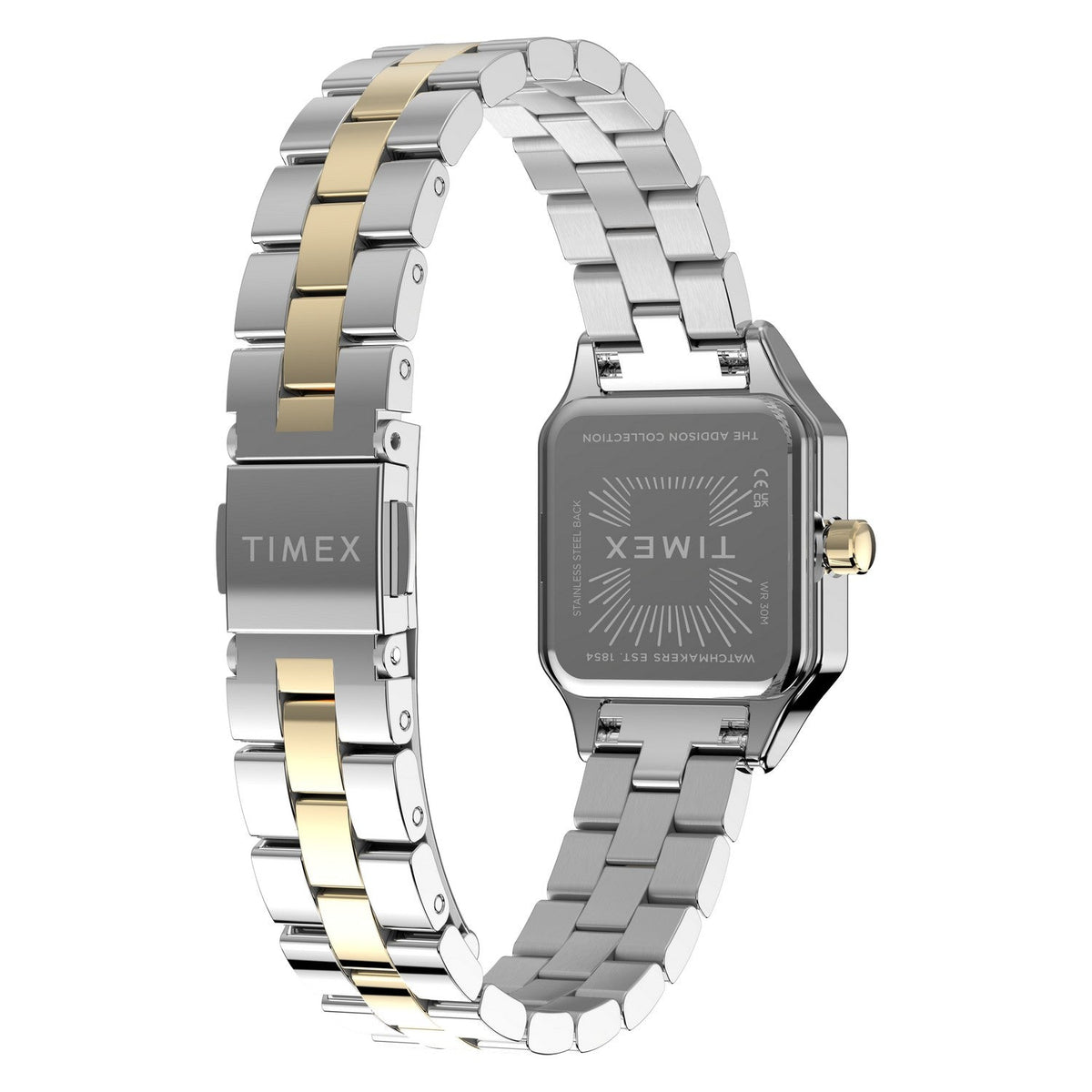 Timex Watches Womens Addison 23mm Stainless Steel Bracelet Watch TW2Y90400