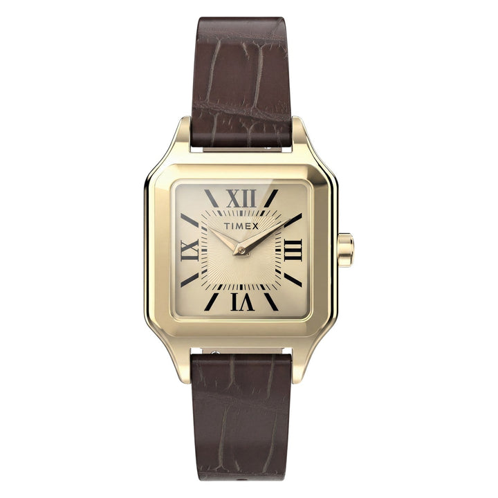 Timex Watches Womens Addison 23mm Leather Strap Watch TW2Y90700