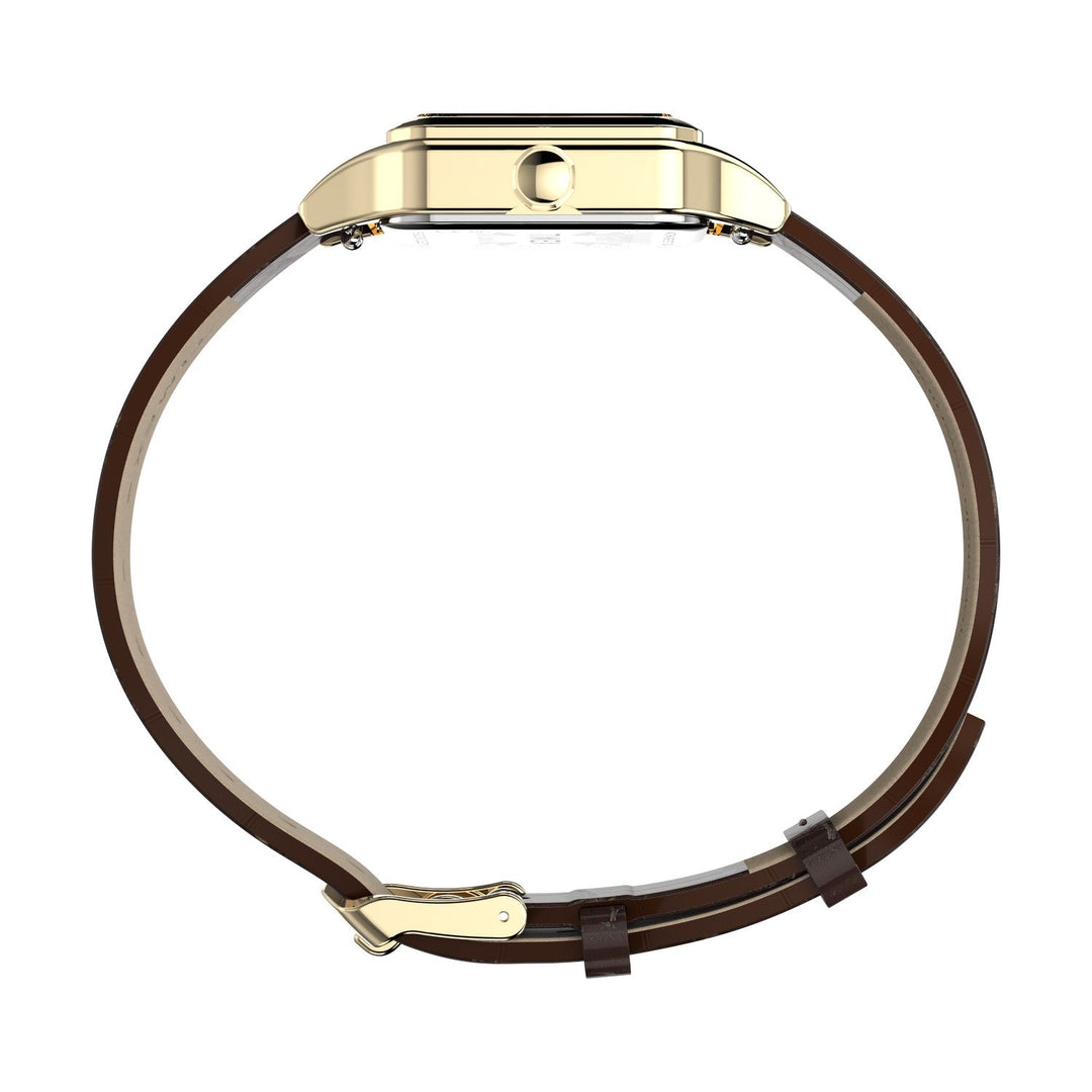 Timex Watches Womens Addison 23mm Leather Strap Watch TW2Y90700
