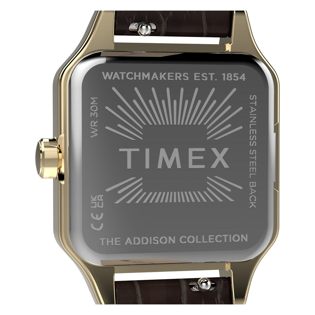 Timex Watches Womens Addison 23mm Leather Strap Watch TW2Y90700