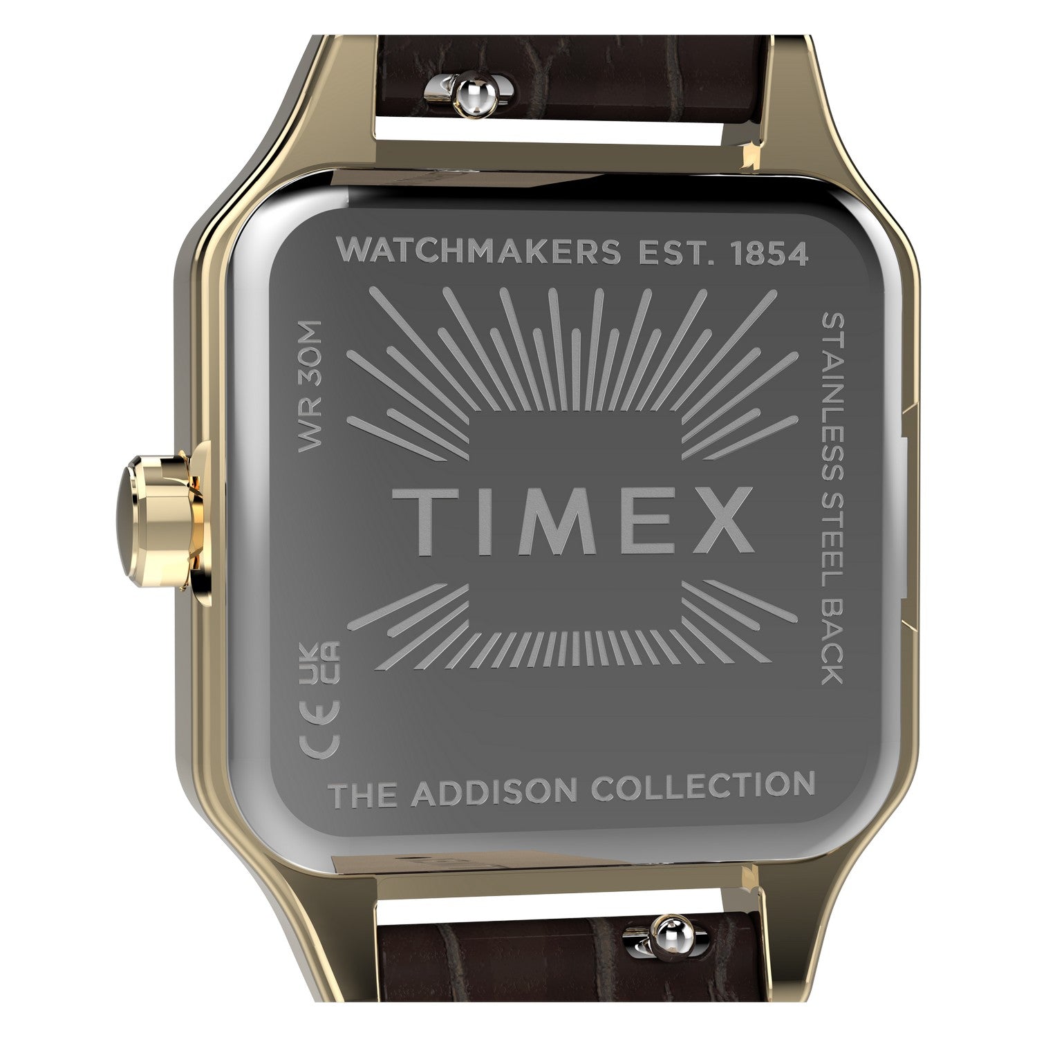Timex Watches Womens Addison 23mm Leather Strap Watch TW2Y90700