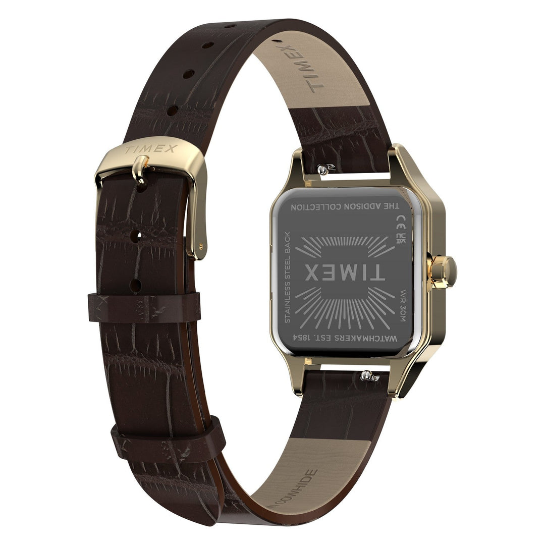 Timex Watches Womens Addison 23mm Leather Strap Watch TW2Y90700