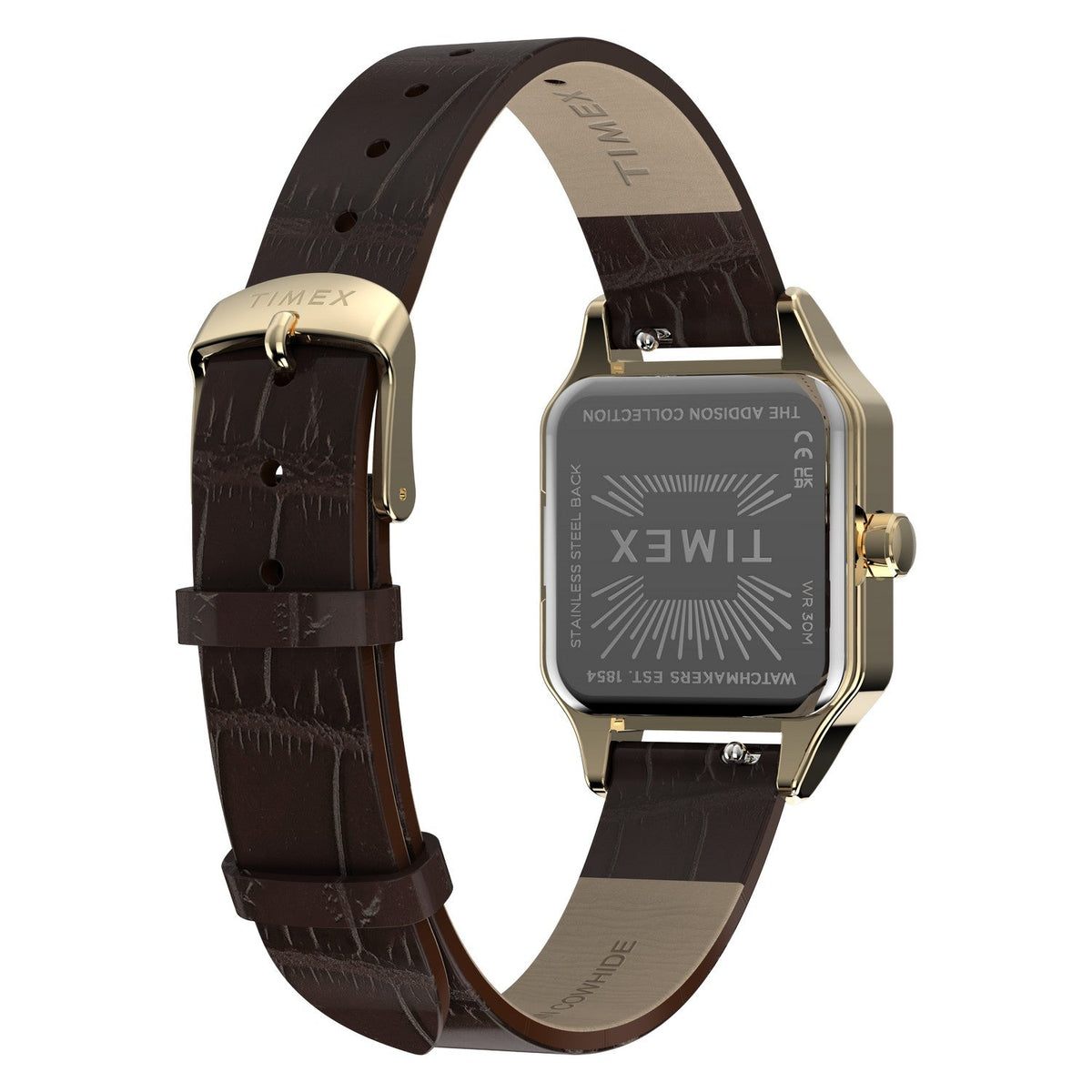 Timex Watches Womens Addison 23mm Leather Strap Watch TW2Y90700