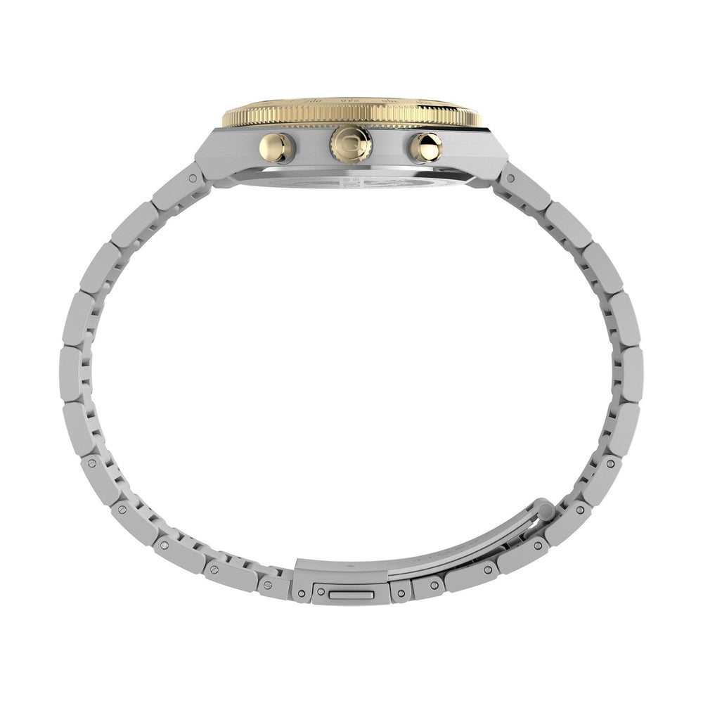 Timex Unisex Q Timex Continental Chronograph 36mm Stainless Steel Bracelet Watch TW2Y92300