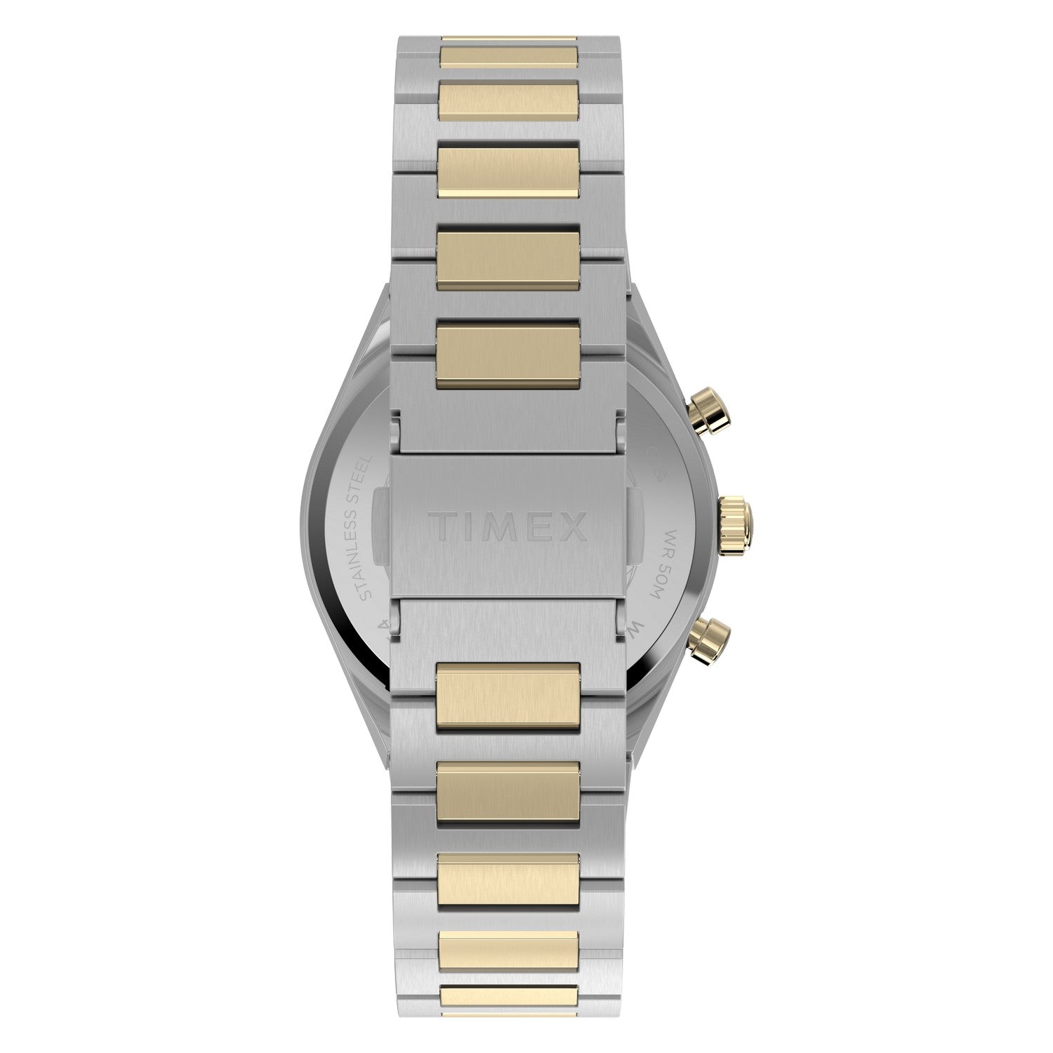 Timex Watches Unisex Q Timex Continental Chronograph 36mm Stainless Steel Bracelet Watch TW2Y92300