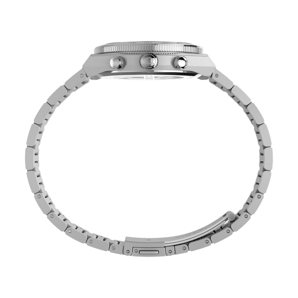 Timex Unisex Q Timex Continental Chronograph 36mm Stainless Steel Bracelet Watch TW2Y93200