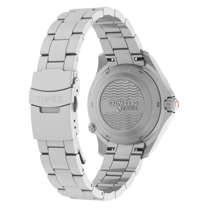 Timex Watches Mens Deepwater Meridian 200 HEV Automatic 44mm Stainless Steel Bracelet Watch TW3A01600