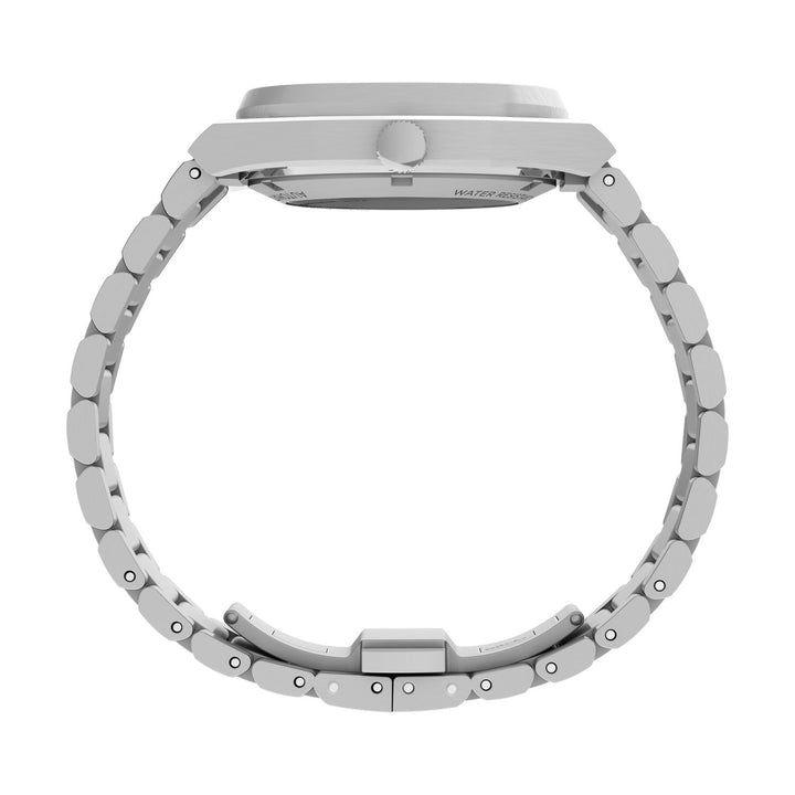 Timex Watches Mens Timex® Automatic E Line 38mm Stainless Steel Bracelet Watch TW6A00500