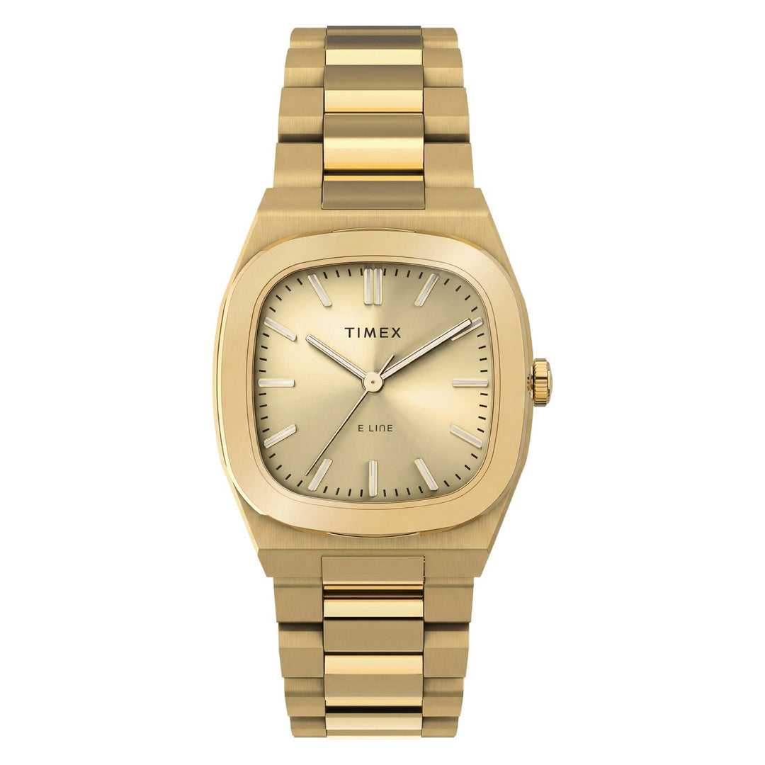 Timex Watches Womens Timex® Quartz E Line 30mm Stainless Steel Bracelet Watch TW6A00900