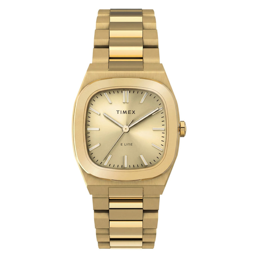 Timex Womens Timex  Quartz E Line 30mm Stainless Steel Bracelet Watch TW6A00900