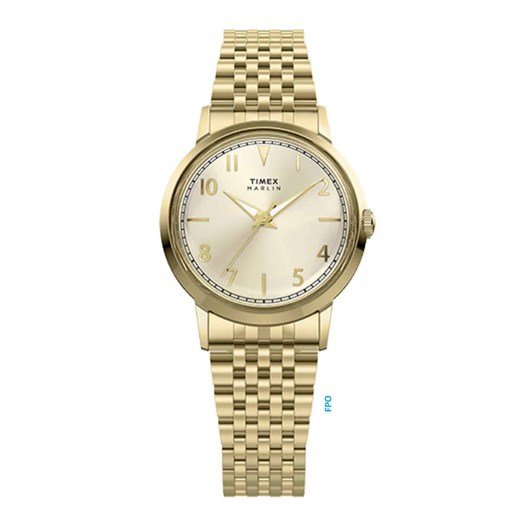 Timex Watches Unisex Marlin® 34mm Stainless Steel Bracelet Watch TW6A04000