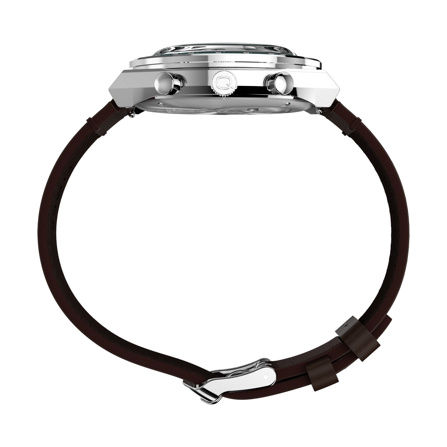 Timex Watches Mens Peanuts® x Q Timex Chronograph 40mm Leather Strap Watch TW6A04400