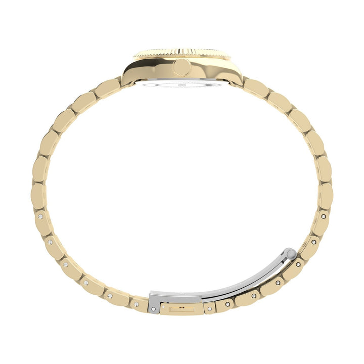 Timex Watches Womens Peanuts x Timex Legacy Mini Heart Hug 25mm Stainless Steel Bracelet Watch TW6A07400