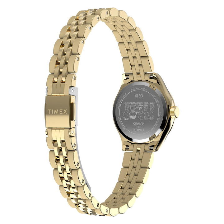 Timex Watches Womens Peanuts x Timex Legacy Mini Heart Hug 25mm Stainless Steel Bracelet Watch TW6A07400
