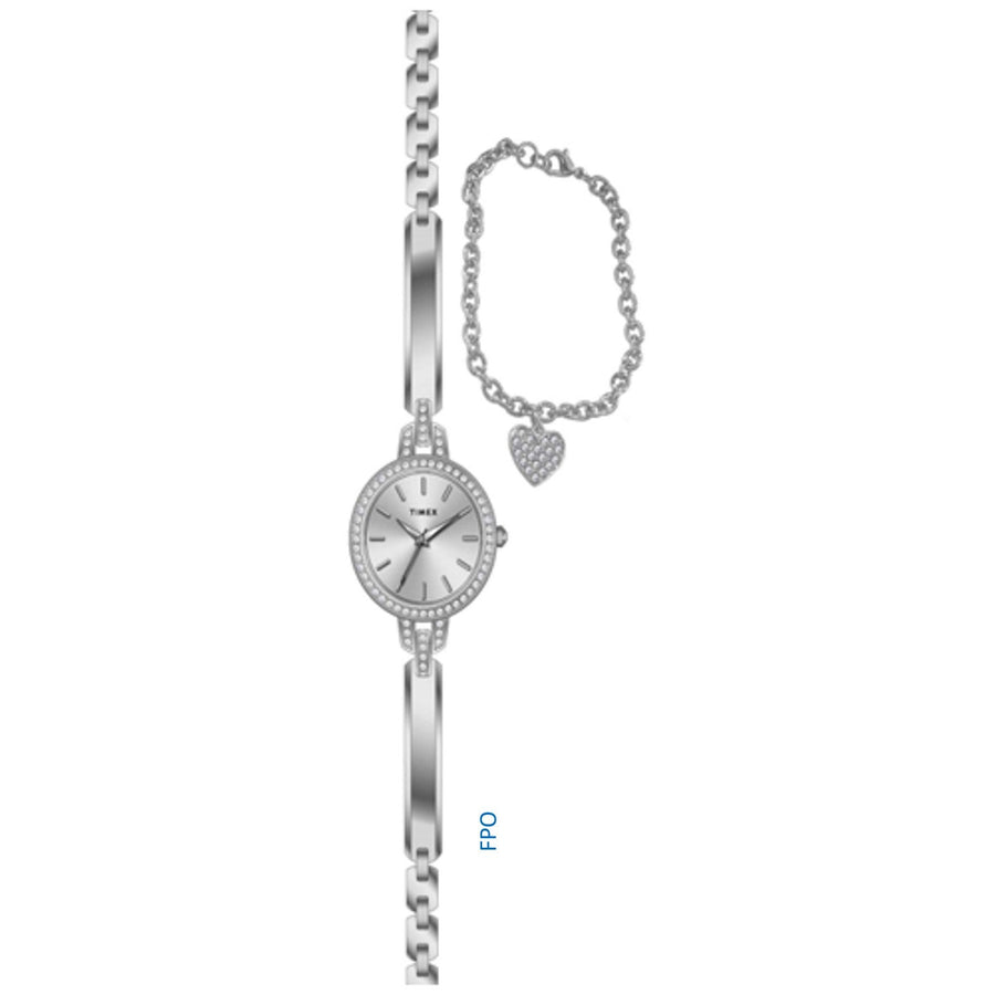 Timex Womens Trend ALLOY Silver-Tone Dial Watch TWG067700