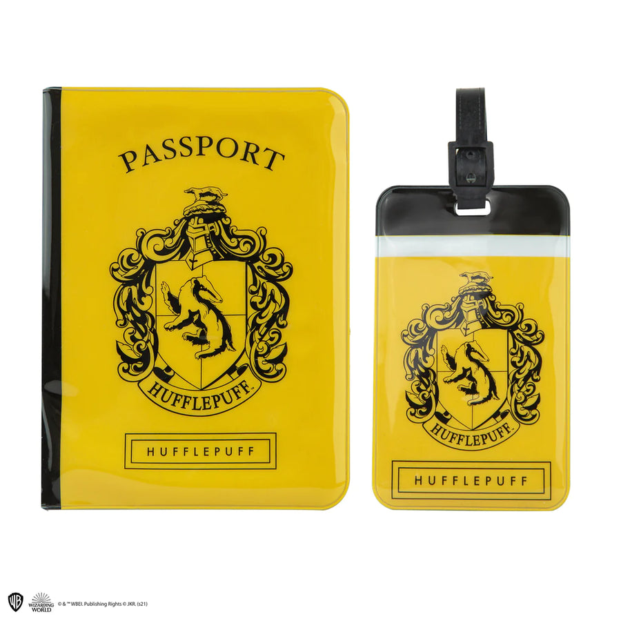 Harry Potter Tag + Passport cover SET Hufflepuff CR2514