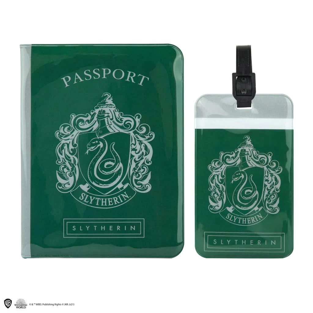 Harry Potter Tag + Passport Cover Set - Slytherin CR2512