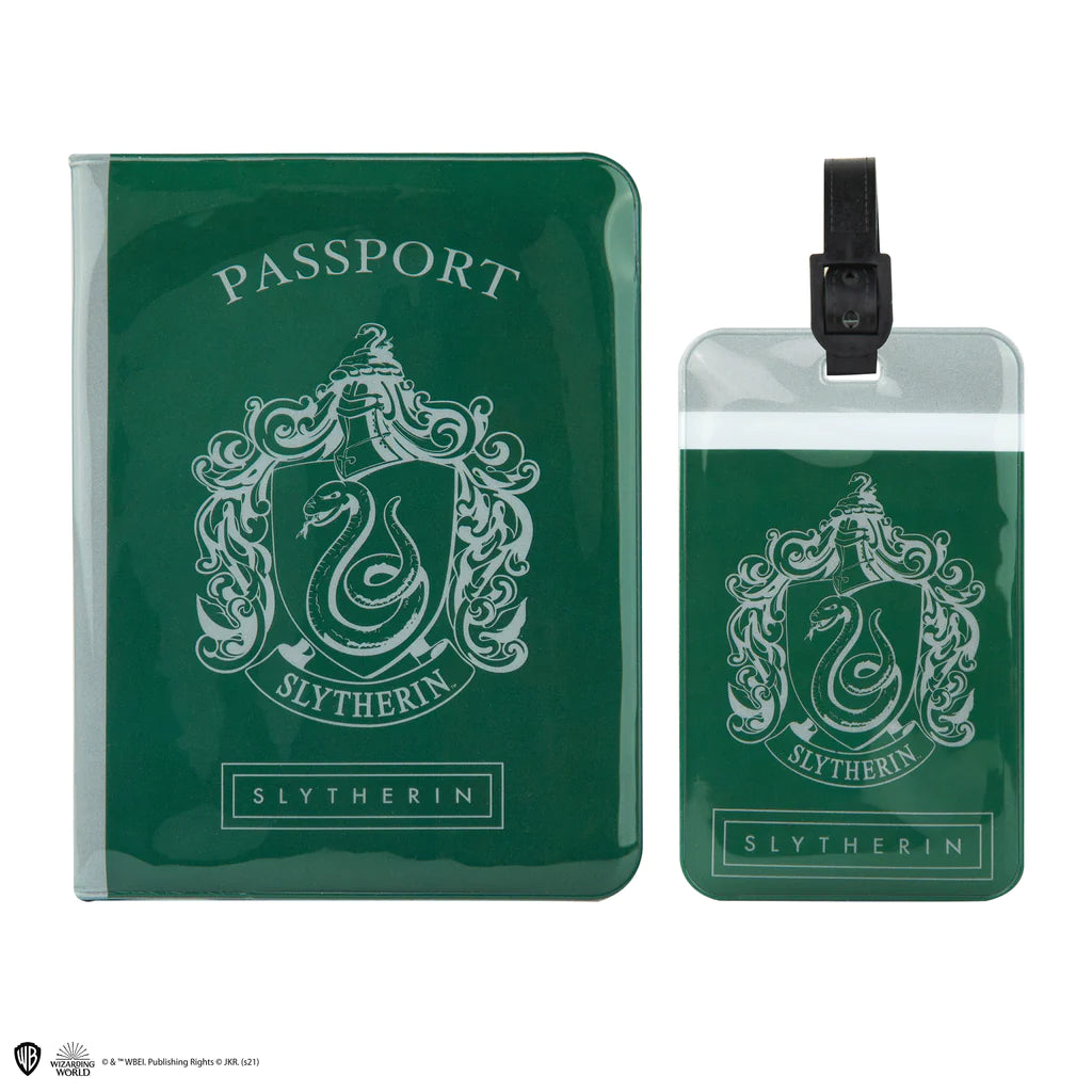 Harry Potter Tag + Passport cover SET Slytherin CR2512