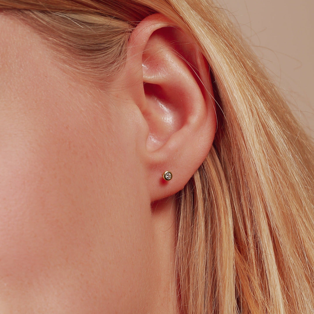 Alexis | 9ct Yellow Gold 0.10ct tw Lab Grown Diamond Earrings