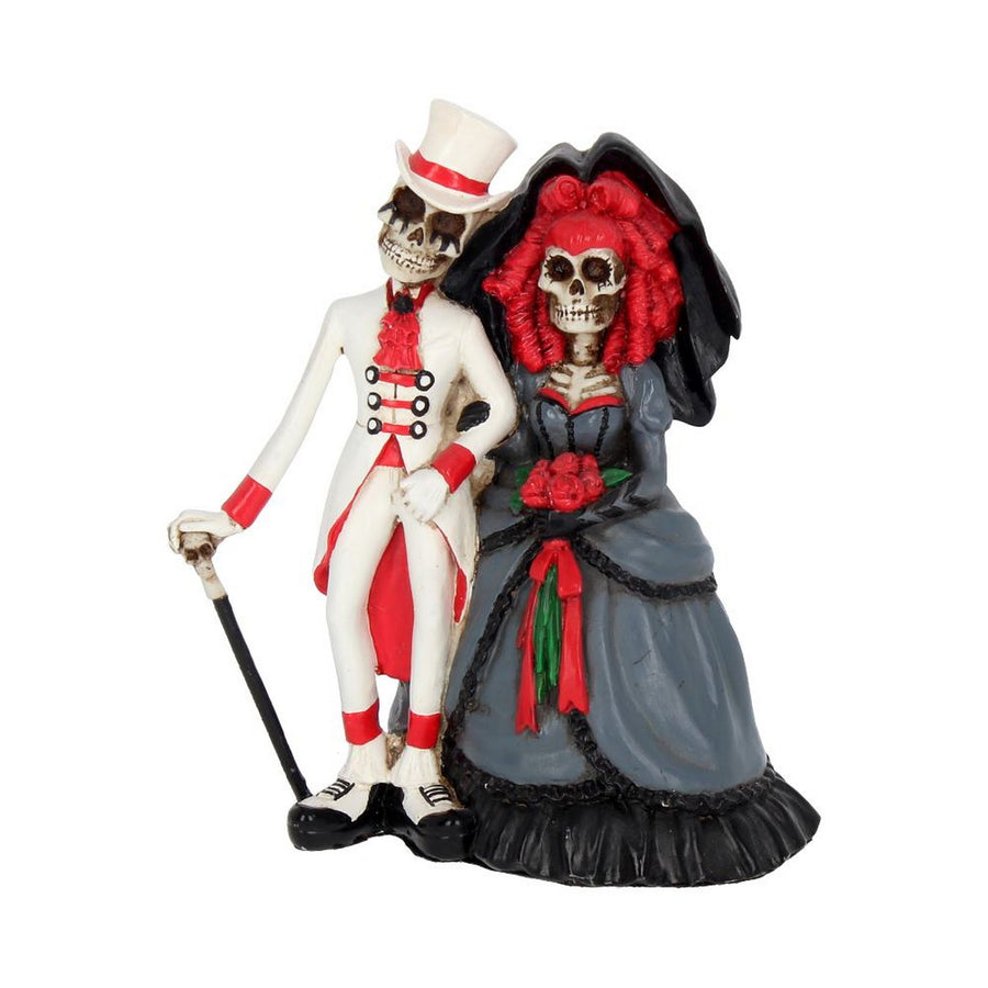 Forever By Your Side Figurine Skeleton Wedding Bride Groom Valentine U1502D5