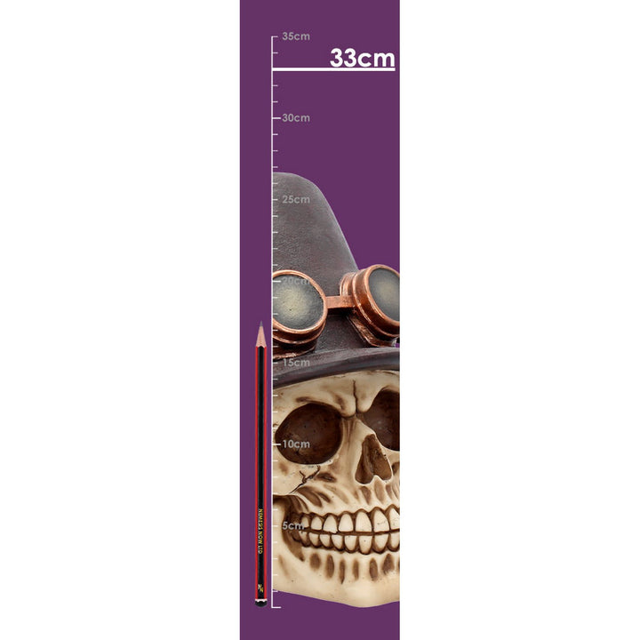 The Aristocrat steampunk alternative skull figurine U2506G6