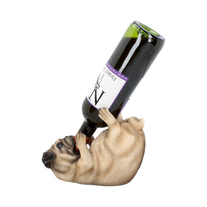 Pug Dog Guzzler Wine Bottle Holder U2805G6