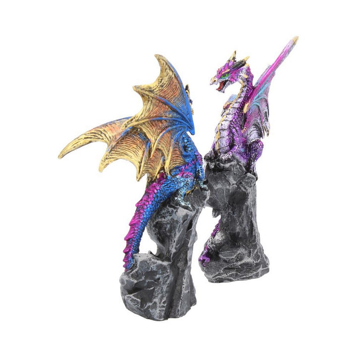 Realm Protectors Figurines Set of Two Fantasy Dragon Crystal Ornaments U3518J7