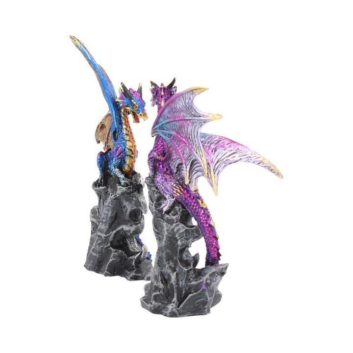 Realm Protectors Figurines Set of Two Fantasy Dragon Crystal Ornaments U3518J7