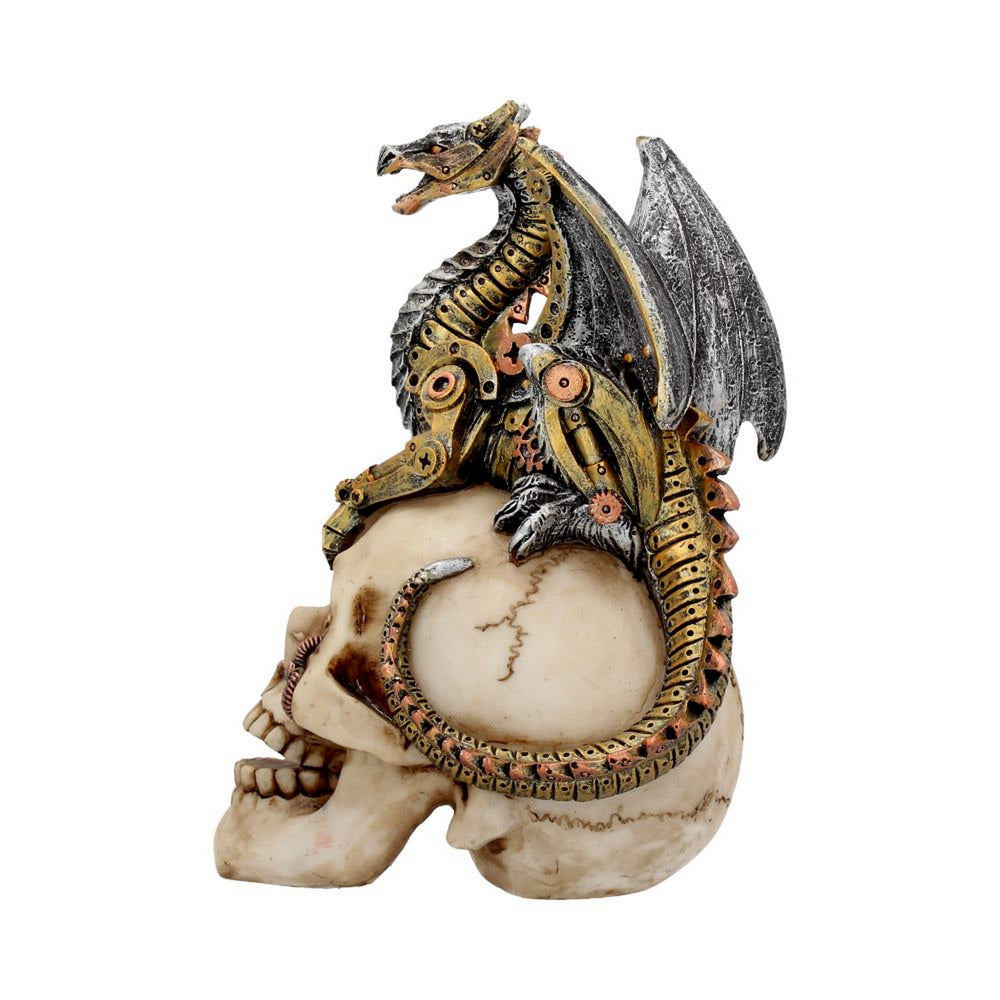Dragon's Grasp Steampunk Skull and Dragon 18.5cm U3748K8
