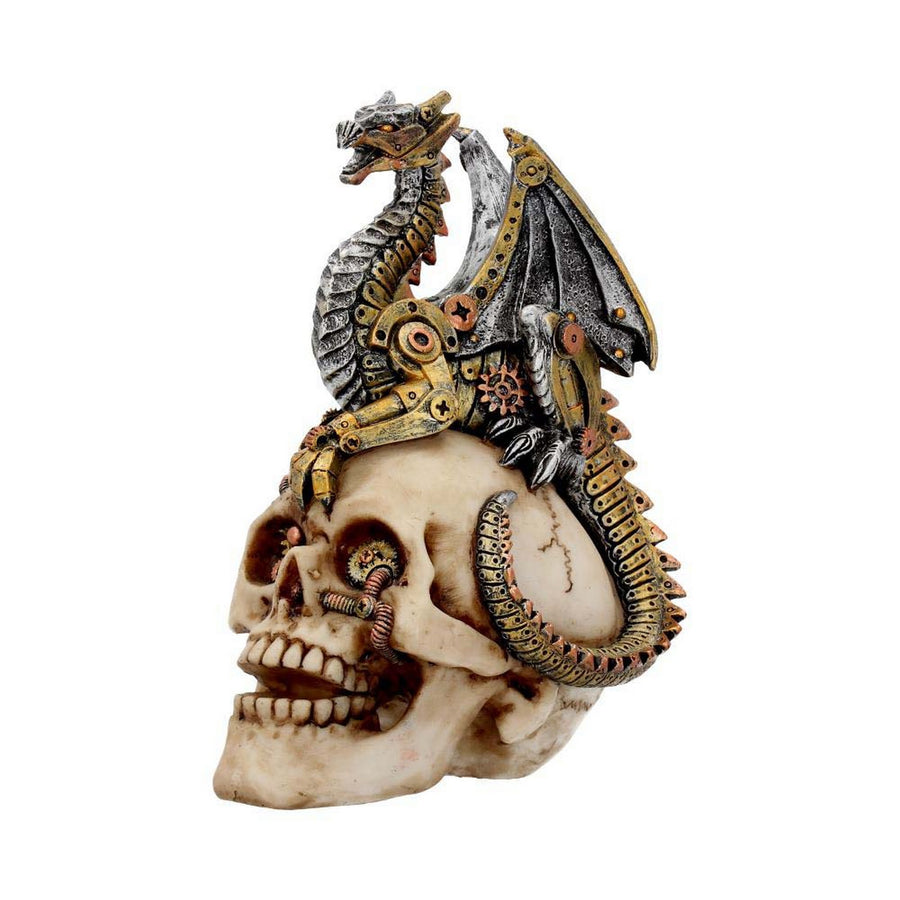 Dragon's Grasp Steampunk Skull and Dragon 18.5cm U3748K8