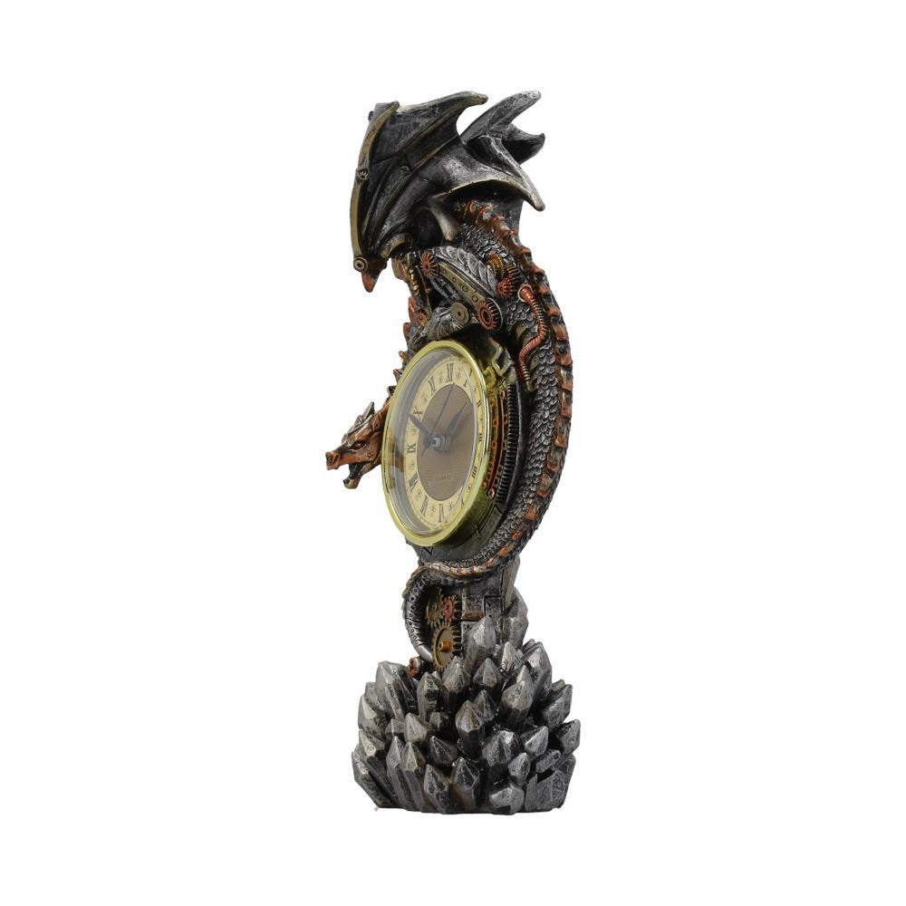 Clockwork Reign Steampunk Dragon Mantel Clock U3814K8