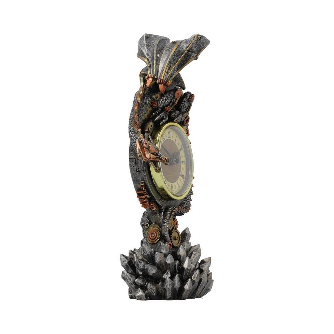 Clockwork Reign Steampunk Dragon Mantel Clock U3814K8