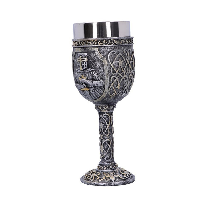 Armoured Medival Knight Soldier Goblet 19cm U3878K8