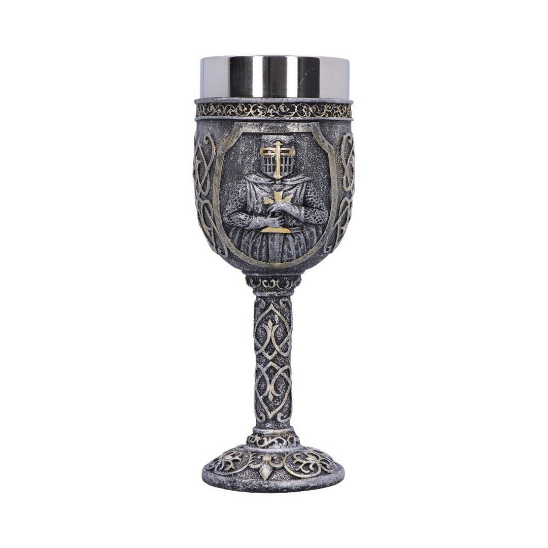 Armoured Medival Knight Soldier Goblet 19cm U3878K8